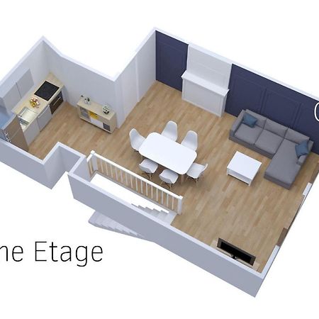 Le Double Pirou # 2 Appartements # Halte Auvergne Thiers Luaran gambar