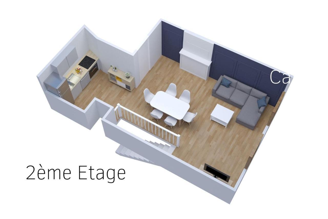 Le Double Pirou # 2 Appartements # Halte Auvergne Thiers Luaran gambar