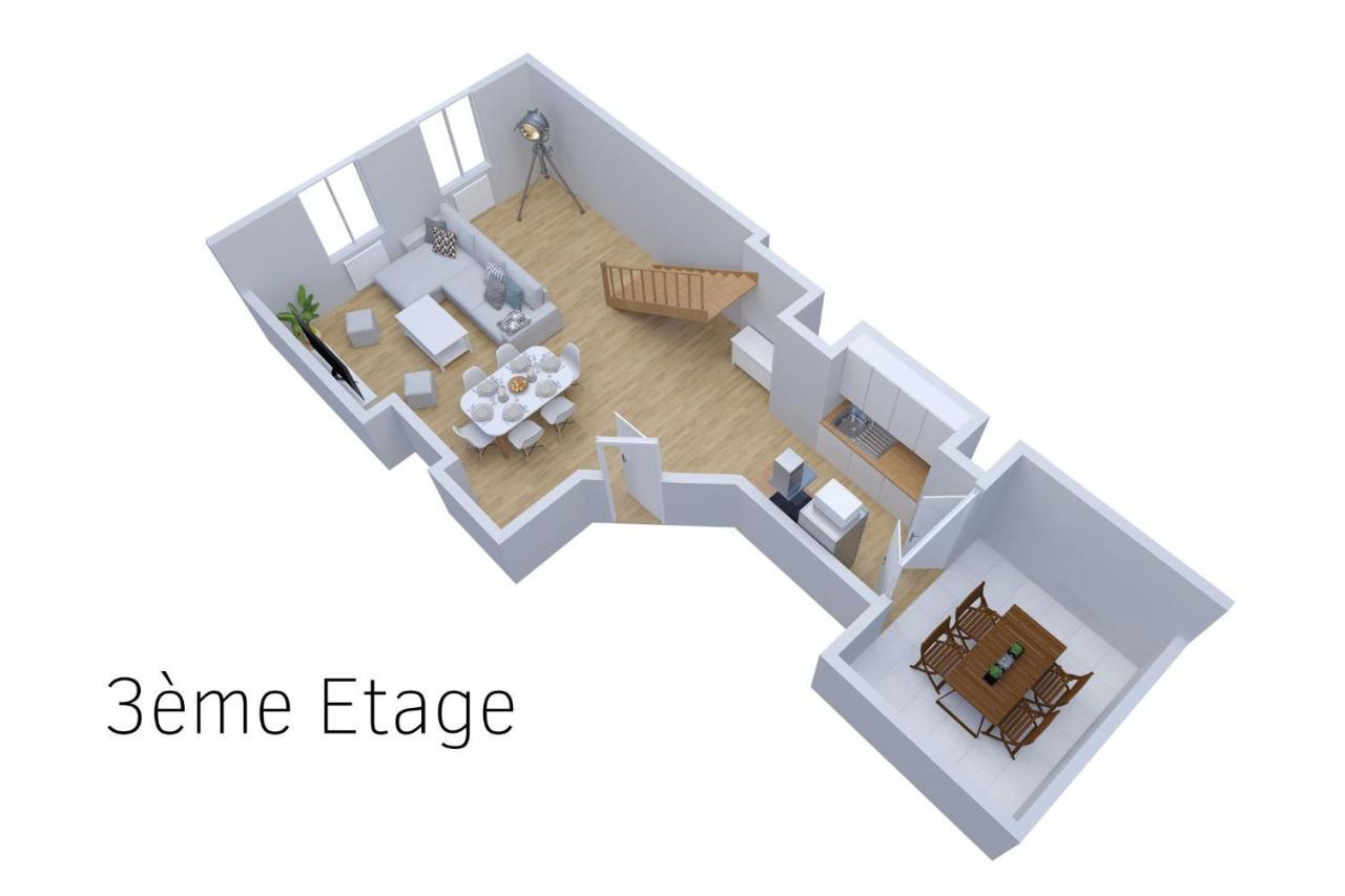 Le Double Pirou # 2 Appartements # Halte Auvergne Thiers Luaran gambar