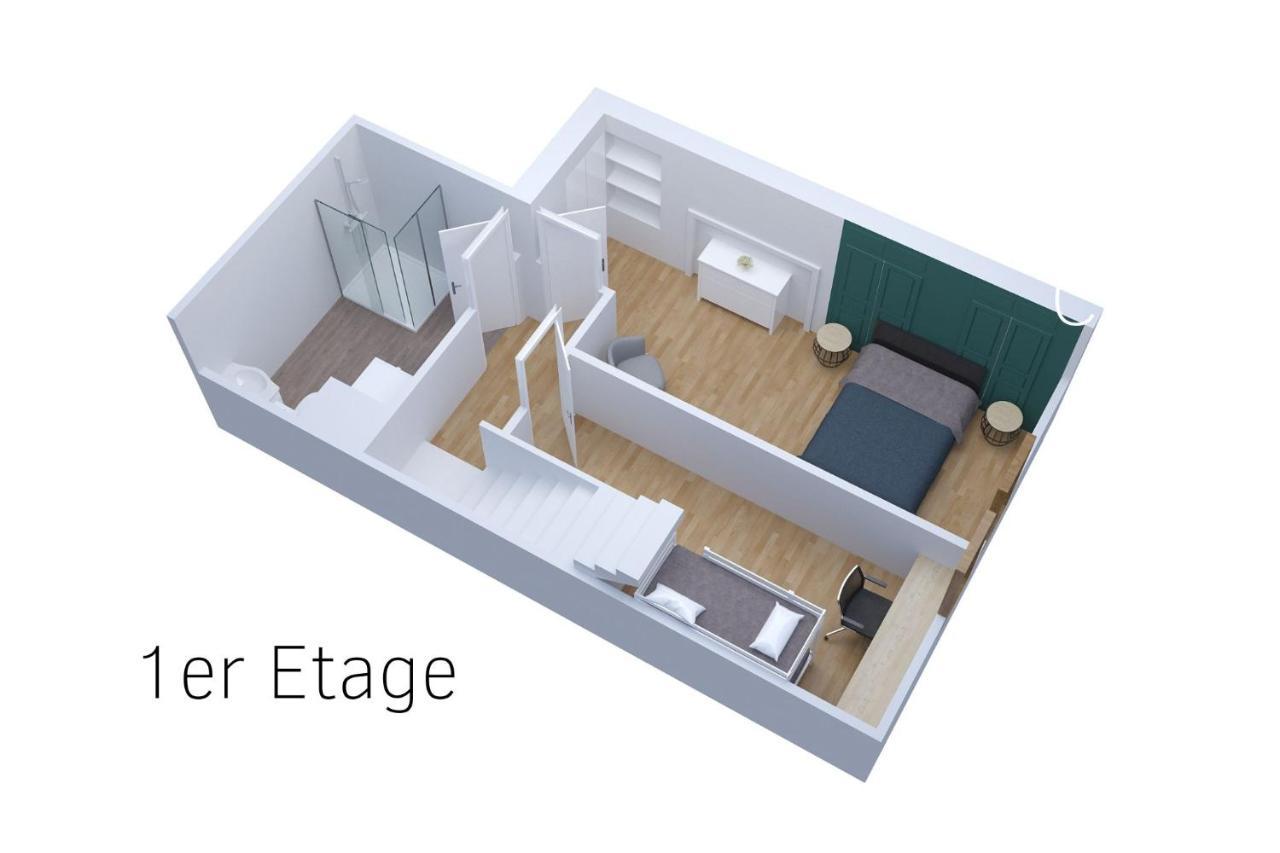 Le Double Pirou # 2 Appartements # Halte Auvergne Thiers Luaran gambar